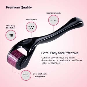 AddBeauty 01 Derma Roller 0.5mm For Hair Regrowth, Face Acne Scars ...