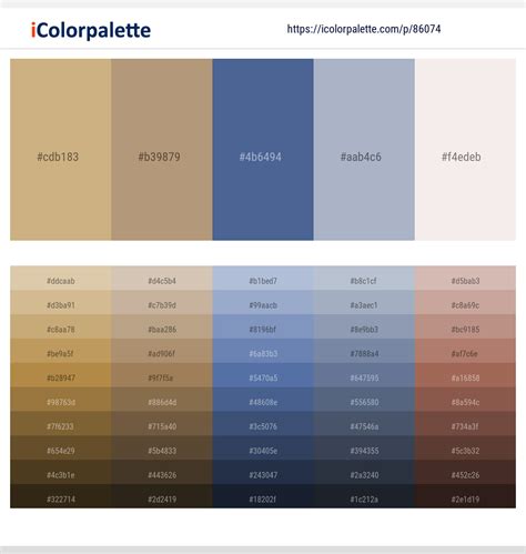 1+ Mongoose And Cadet Blue Color Palettes & Gradient Ideas | iColorPalette