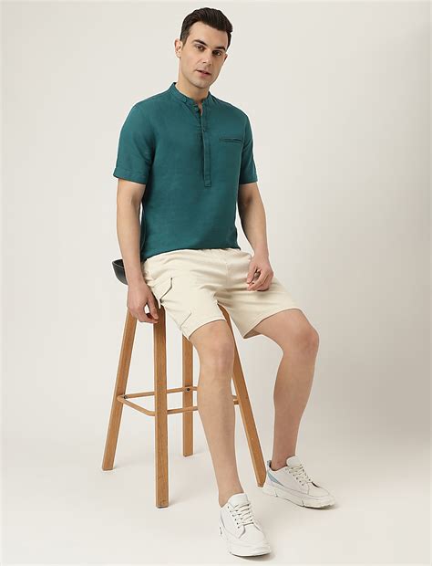 Buy Mandarin Collar Shirt at Marks & Spencer