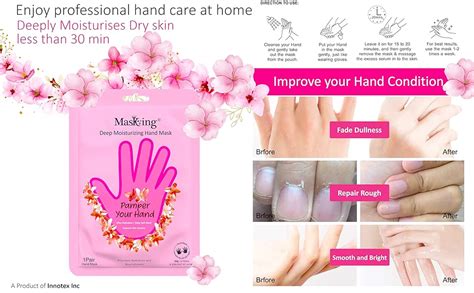 Buy Masking Hand Gloves Mask and Exfoliating Foot Mask for Deep ...