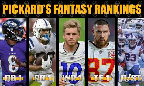 Pickard's Week 10 Fantasy Rankings - Prime Time Sports Talk