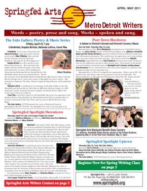 Fillable Online springfed The Lido Gallery Poetry & Music Series ...