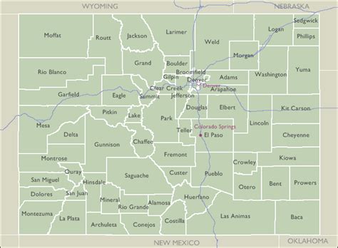Zip Codes Colorado Map - Oconto County Plat Map
