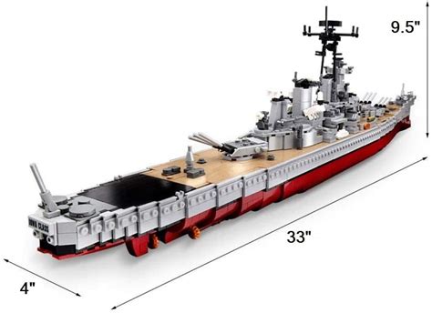 General Jim's WW2 Military USS Missouri Battleship Toy Building Blocks ...