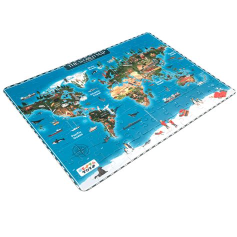 World Map Puzzle for Kids – Fun & Educational Geography Gift for Young ...