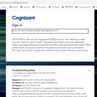 Cognizant Technology Solutions — External portal is not working after ...