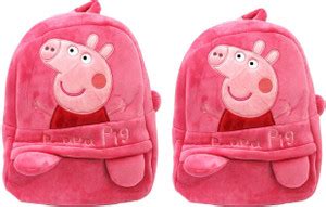 SB07 Combo Of Kids School Bag (Peppa Pig & Peppa Pig)Fabric Cartoons ...