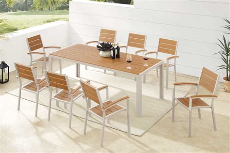 Wetterfester Gartentisch modern Holzoptik | Riess-Ambiente.de