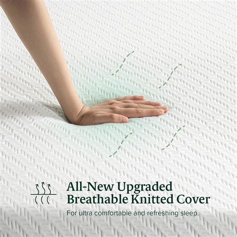 Buy ZINUS 12 Inch Green Tea Luxe Memory Foam Mattress / Pressure ...
