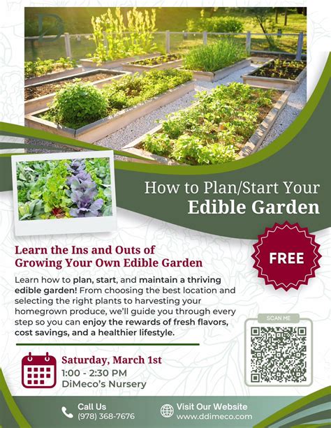 How to Plan/Start Your Edible Garden Workshop, 374 Sterling Street ...