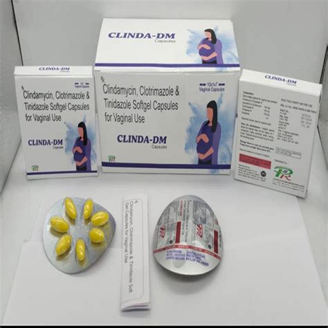 Clinda dm - Clindamycin, Clotrimazole & Tinidazole Softgel Capsules for ...