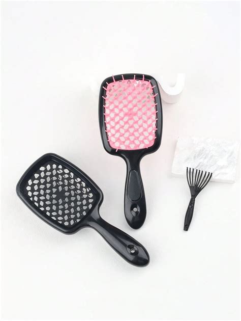 Scalp Massage Comb, Mesh Hollow Comb, Anti-Static, Elastic Massage ...