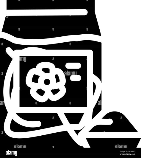 flax gluten free glyph icon vector illustration Stock Vector Image ...