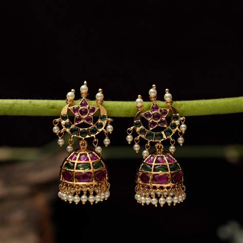 Earrings for Girls and Women | Shop Antique Jhumka Earrings Online