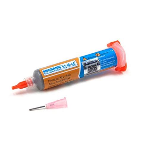 SMD Solder Paste Syringe, Sn63/Pb37 SMD Soldering Paste Syringe XG-Z40 ...