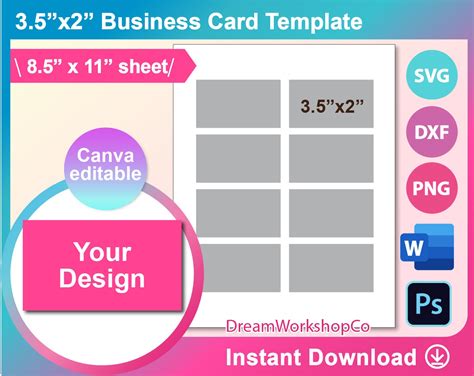 MS Word Business Card Template 的图像结果