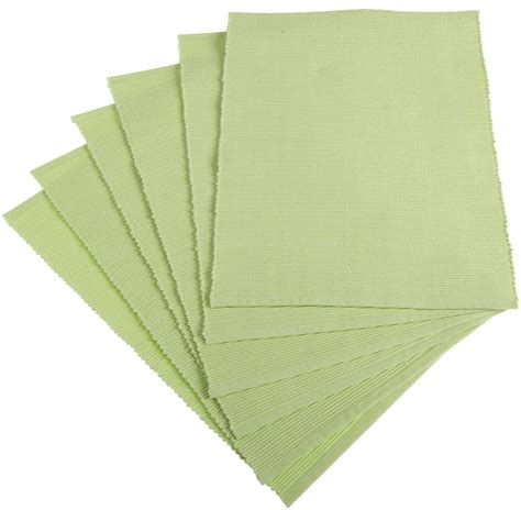 Buy DII Sweet Pea Green Rib Placemat, Set of 6 Online at Low Prices in ...