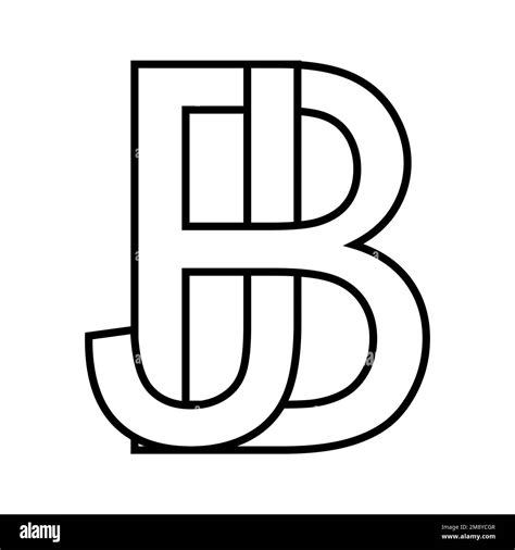 Logo sign bj jb icon, double letters, logotype b j Stock Vector Image & Art - Alamy