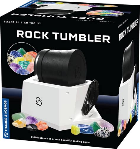 Amazon.com: The Thames & Kosmos Rock Tumbler Essential STEM Tool | Durable, Leak-Proof, Noise ...