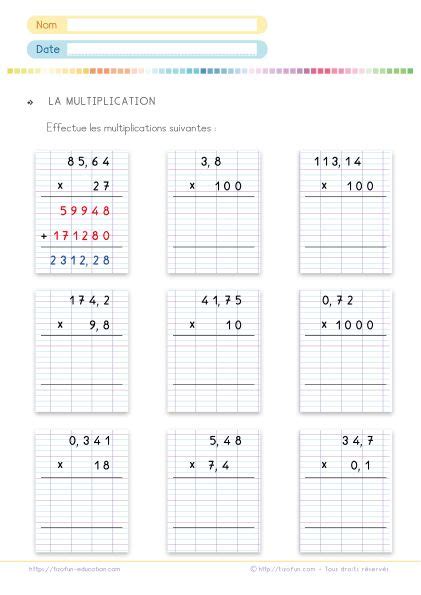 Image result for Maths CM2 Exercises