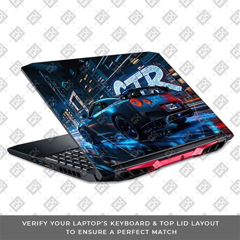 Neon GTR Nights Acer Nitro 5 AN515 44, 56 Laptop Skin
