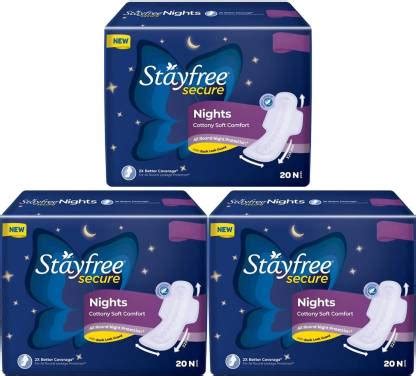 STAYFREE Secure Night Cottony Soft Comfort XL ( 20+20+20 pads ...