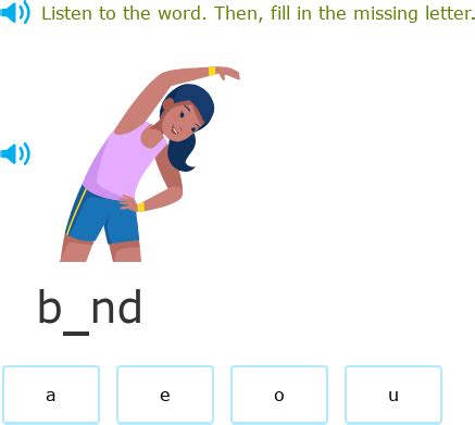 IXL - Complete the word with the correct short vowel (Class II English ...