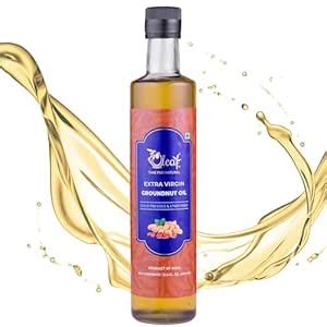 Oleaf Cold Pressed Extra Virgin Groundnut Oil | Peanut Oil | Wood ...