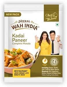 Heeral Wah India Kadai Paneer Complete Masala | Spices with Natural ...