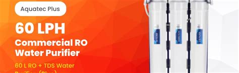 Aquatec Plus 60 LPH Commercial RO Water Purifier, 60 L RO + TDS Water ...