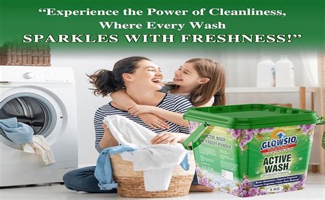 Glowsio Matic Detergent Powder 5 Kg | Active Wash Formula | Non-Toxic ...