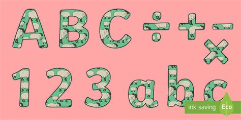 Sheep Themed Display Letters and Numbers Pack