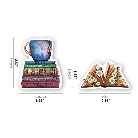 Buy SUNRI 50Pieces Creative Stickers Graffiti Decals Book-like Stickers ...