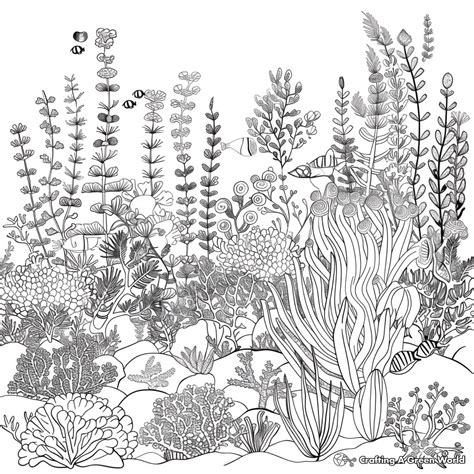 Coral Reef Coloring Pages Kids