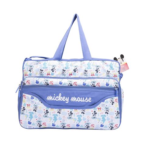 Disney By Kudos Disney Multi Pocket Waterproof Blue Color Diaper Bag ...