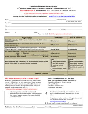 Fillable Online betterinvesting 2013 IEC Registration form ...