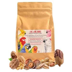 Buy The Line Bird Premium Wild NUT MIXTURES for Macaw, Cockatoos ...