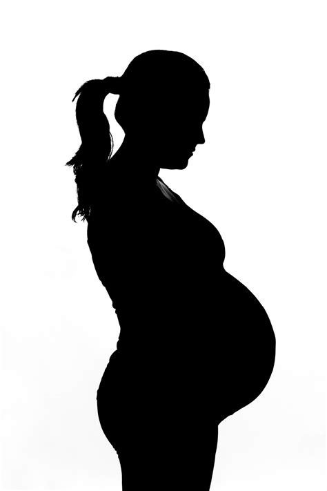 Chic Pregnant Silhouette Clip Art