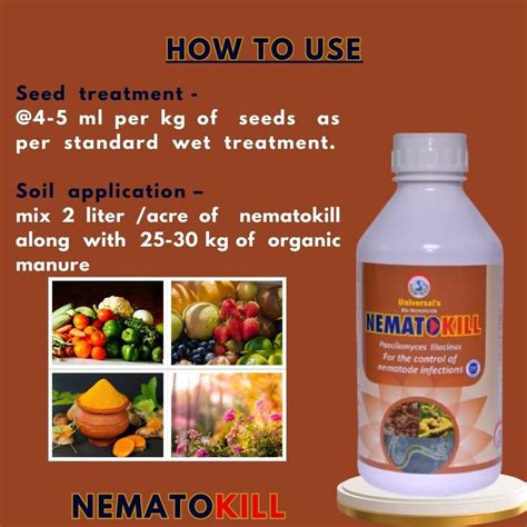 Universal Biocon Nematokill advance strain of Paecilomyces lilacinus ...
