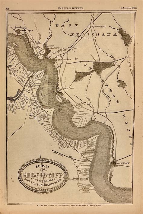 Survey of Mississippi Fortifications from Port Hudson to Bayou Sara by ...