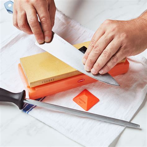 Knife Sharpener, 3 Levels Manual Sharpener With 1 finger Gift 【90％OFF】