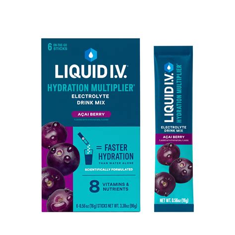 Liquid I.V.® Açaí Berry Hydration Multiplier® Powdered Electrolyte ...