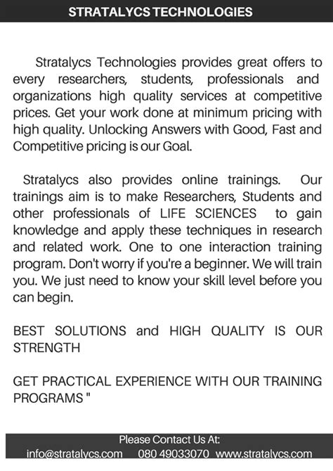 "Next Generation Sequencing and Data Analysis services, Manuscript ...