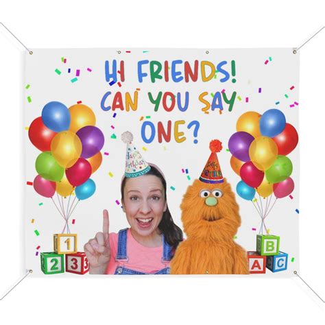 Ms Rachel GIANT Can You Say One Happy Birthday Celebration One Year Old ...