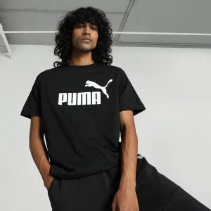 PUMA Printed Men Crew Neck Black T-Shirt - Buy PUMA Printed Men Crew ...