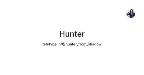 Hunter — Teletype