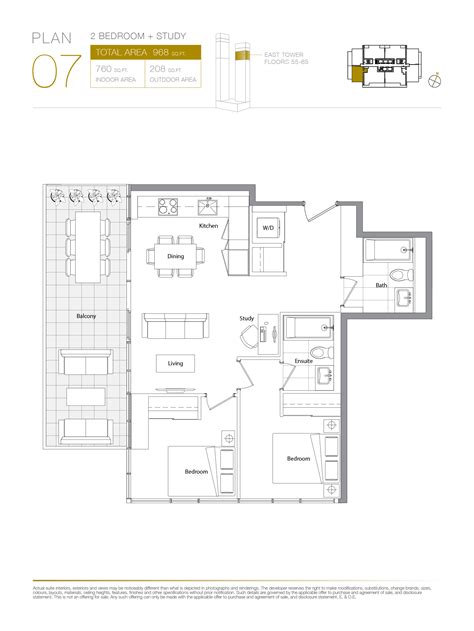 7 floor plan at Concord Canada House in Toronto, ON