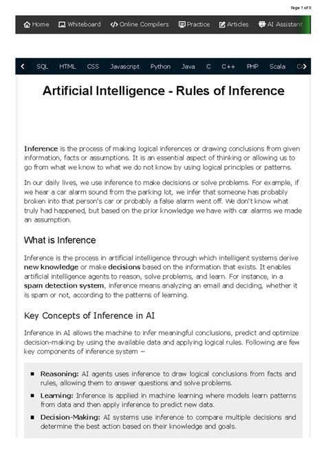 Rules of Inference in AI: Understanding Logical Principles - Studocu