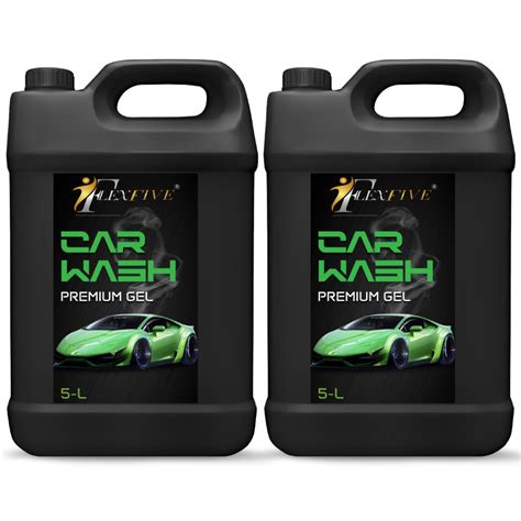FLEXFIVE Car wash Gel for Deep Cleaning with Fragrance| Remove Tough Dirt | Safe on Paint (10 ...