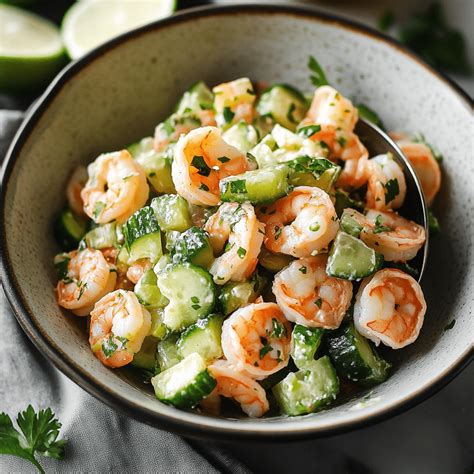 Easy Fresh Cucumber Shrimp Salad Recipe to Try